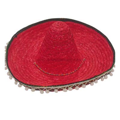 Sombrero mexicano rojo