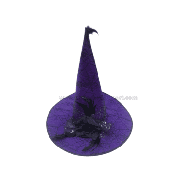 Gorro bruja clásico violeta pack x 6u
